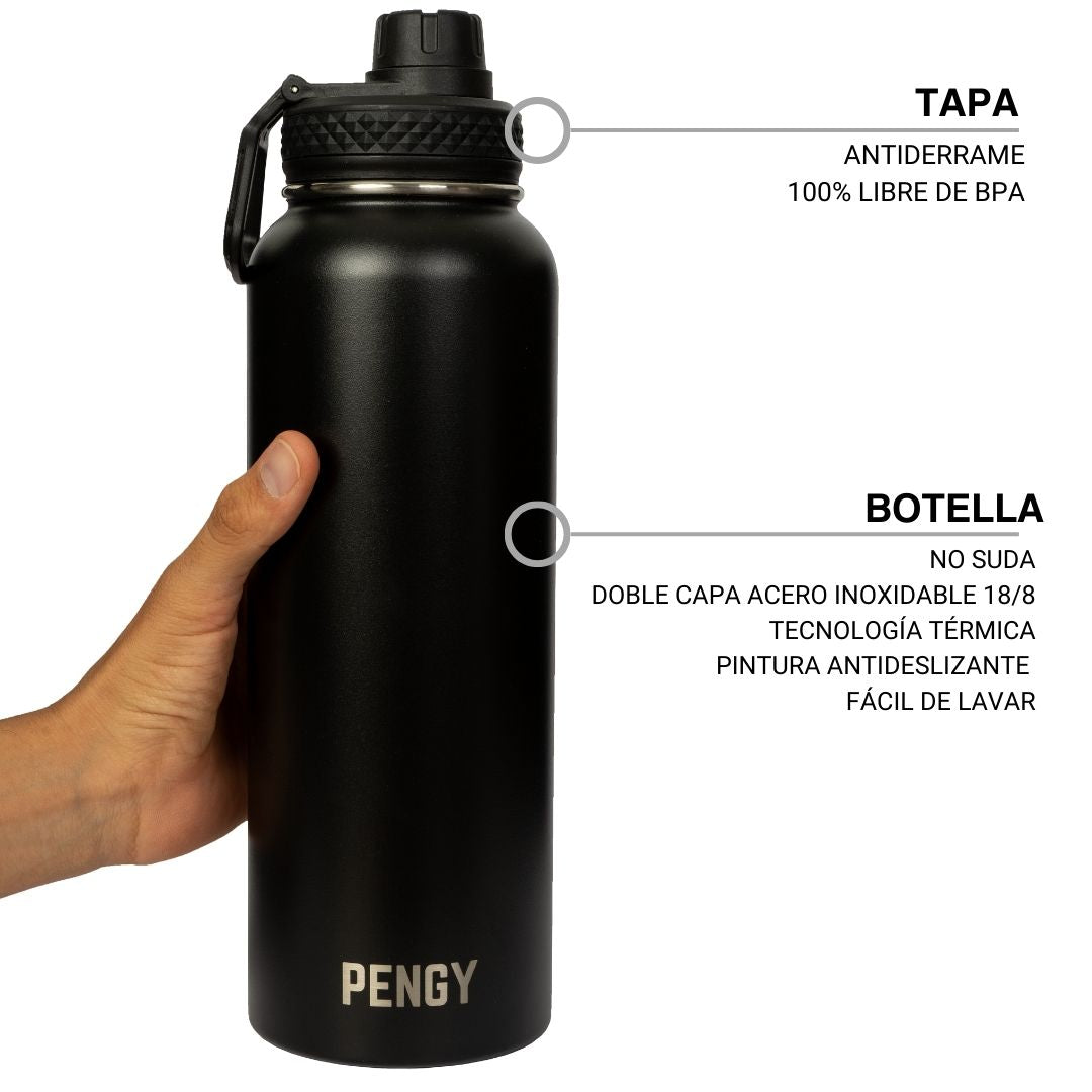 Termo Pengy PRO en Acero Inoxidable - Frío 24hs / Calor 12hs