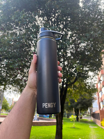 Termo Pengy PRO en Acero Inoxidable PERSONALIZADO  - Frío 24hs / Calor 12hs